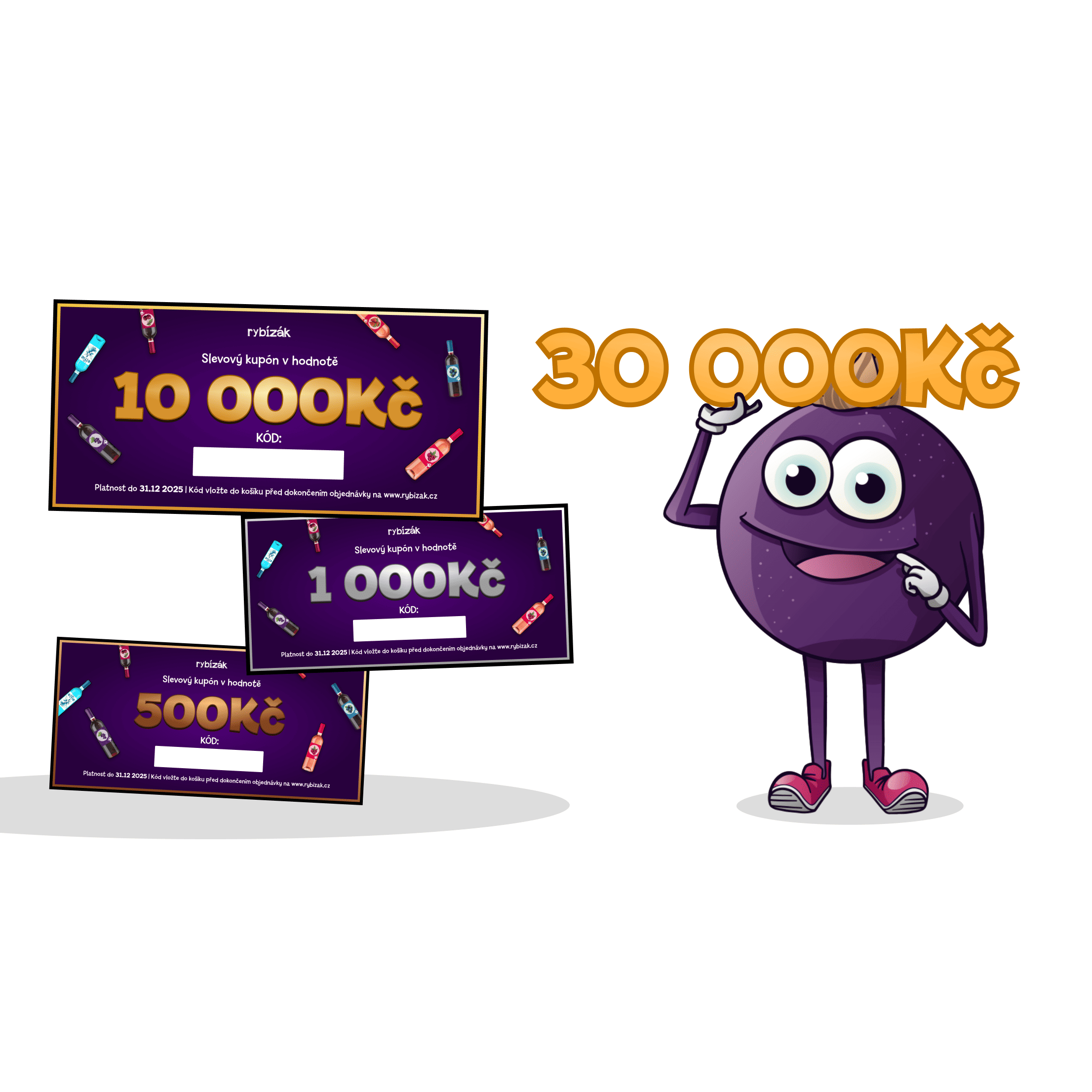 Rybizák soutěž - vyhraj kupóny za 30 000 Kč